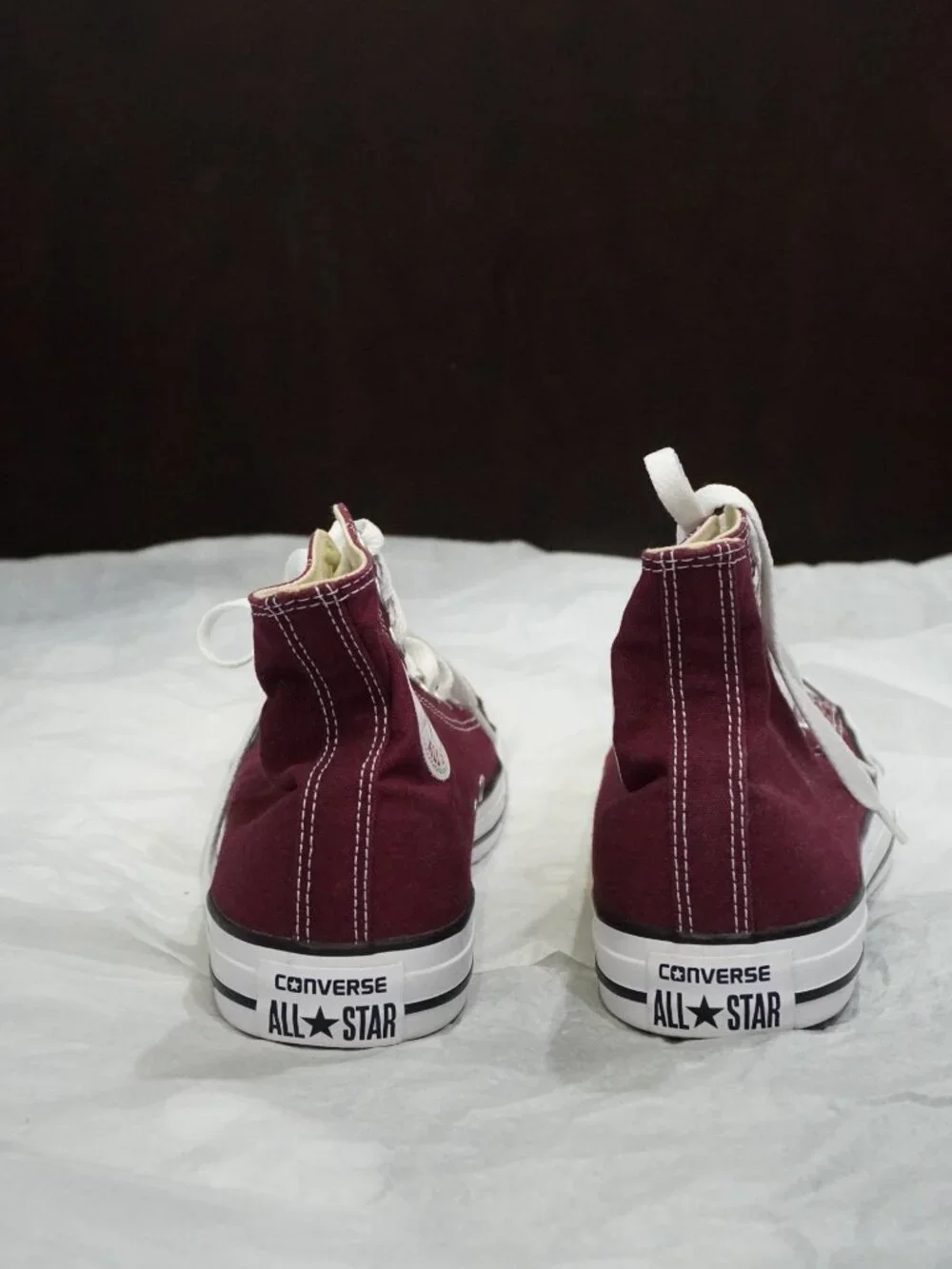 W9 M7 Red Chuck Taylor All Star High Top Sneaker - Picture 5 of 7